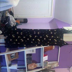 Floor length flower dress